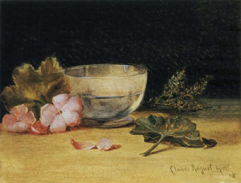 Hirst, Claude Raguet Empty Glass Bowl Surrounded Spain oil painting art